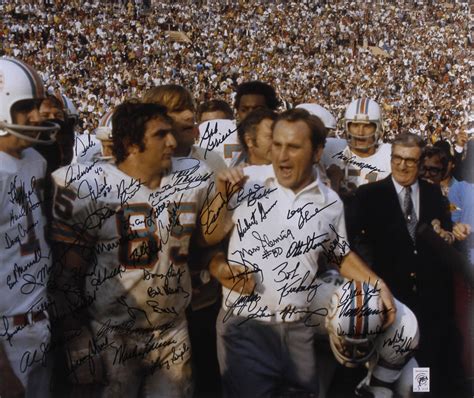 Lot Detail Miami Dolphins 1972 Autographed 20x 24 Photograph With Over 40 Signatures