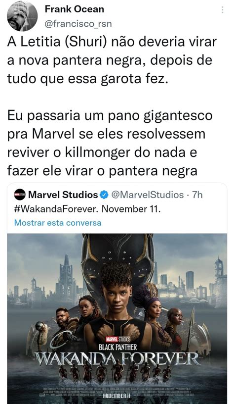 Pantera Negra Trailer Aponta Que Irm De T Challa Assumir O Manto