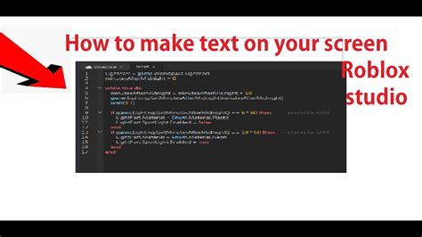How To Put Text In Roblox Studio Tutorial Youtube