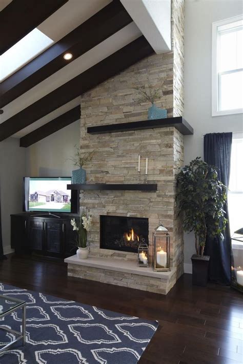 Vaulted ceilings give you the chance to make rafters a showstopping feature. Suitable fireplace ideas vaulted ceiling to inspire you ...