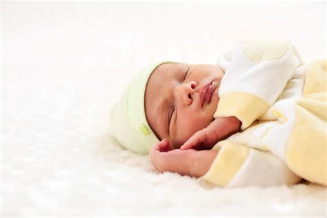 Closeup Portrait Of A One Week Old Baby Boy Asleep Burgess Health Center
