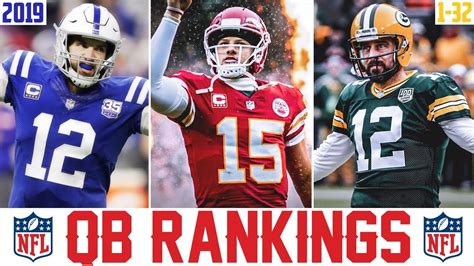 See our experts' 2019 fantasy football rankings for quarterbacks, featuring their consensus top 40. Ranking NFL QB's From WORST To FIRST For 2019 (All 32 NFL ...