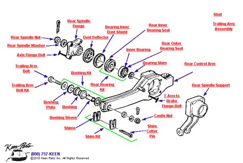 Keen Corvette Parts Diagrams