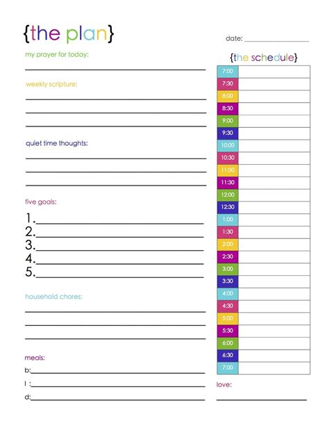 Free Planning Printables Posted On December October