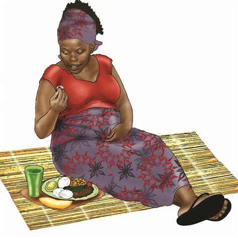 Maternal Nutrition Pregnant Woman Eating Healthy Meal 01 Non Country Specific Iycf Image
