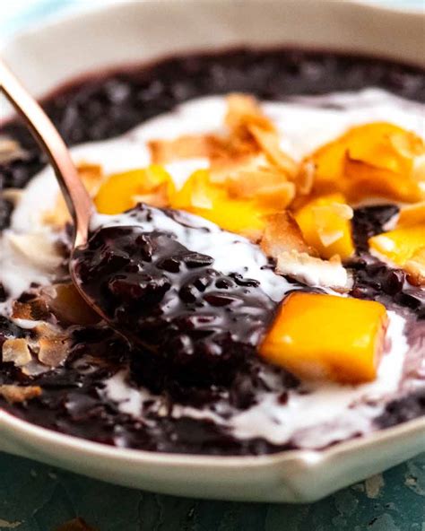 Thai Black Sticky Rice Pudding Recipetin Eats