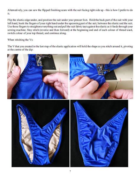 Pdf Pattern 104a Xs V Cut Bikini Posing Suit Bottom For Etsy