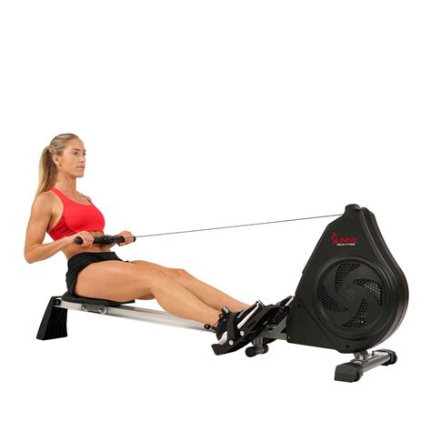Sunny Health And Fitness Air Magnetic Rowing Machine Rower Lcd Monitor