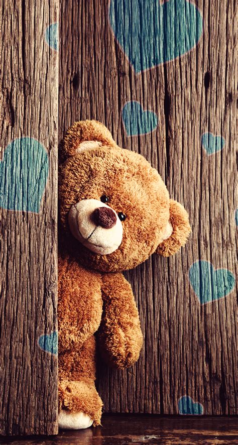 Hd wallpaper love wallpaper wallpaper for girls rose wallpaper find your perfect cute wallpaper and use it on your phone, lockscreen, desktop and more. Teddy Bear Popping In | Phone Wallpapers