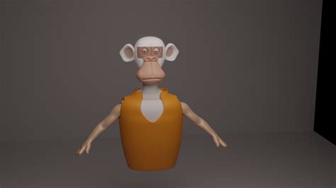 Monkey Nft 3d Model Cgtrader