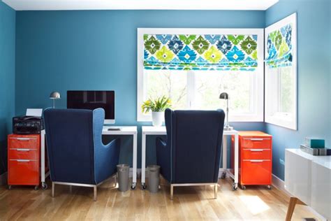 21 Blue Home Office Designs Decorating Ideas Design Trends