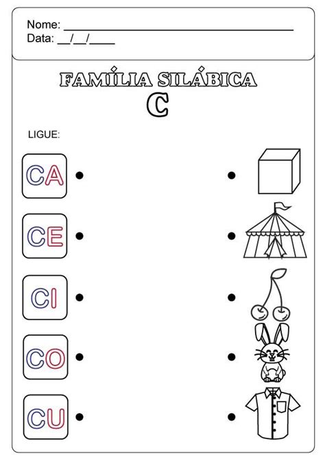 Família Silábica Do C Atividades Para Imprimir Atividades Letra E
