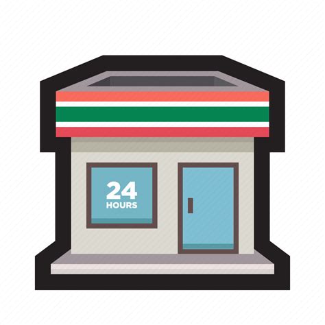 Convenience Store Mini Mart 7 Eleven Retail 24 Hours Icon