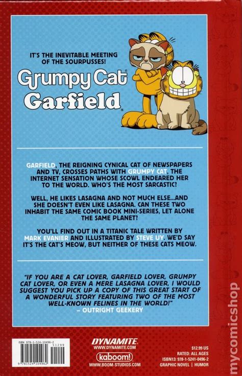 Grumpy Catgarfield Hc 2017 Dynamitekaboom Comic Books