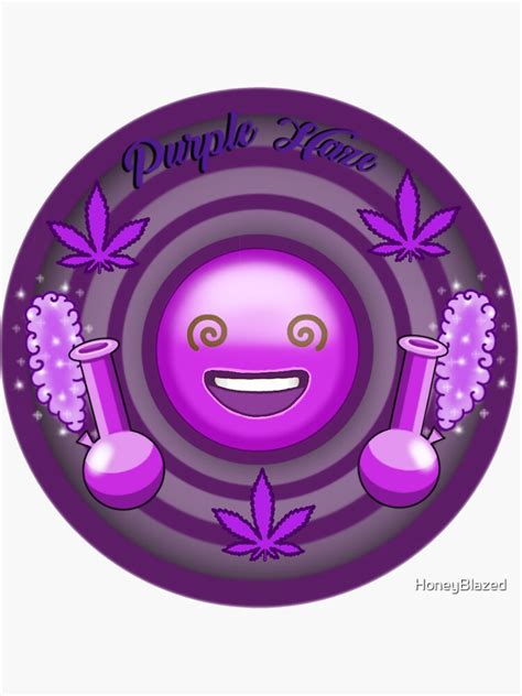 Purple Haze Sticker For Sale By Honeyblazed Redbubble