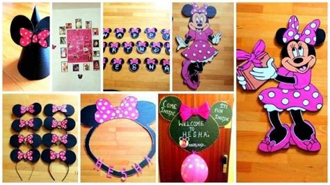 Minnie Mouse Birthday Theme Simple Craft Idea