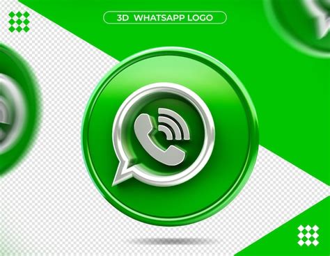 Premium Psd 3d Whatsapp Logo In 3d Rendering Isolated