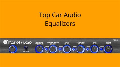 Making music since 2006 genre: Top Car Audio Equalizers - Best Car Audio Equalizers - YouTube