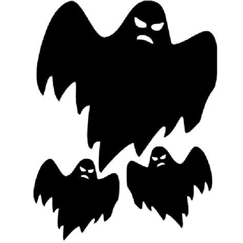 Scary Ghosts Halloween Cartoon Clip Art