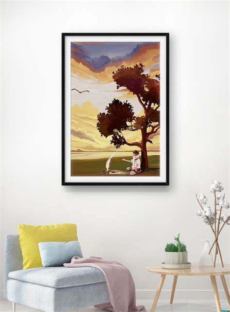 Juvenile Art Deco Painting Under The Big Tree Template Imagepicture