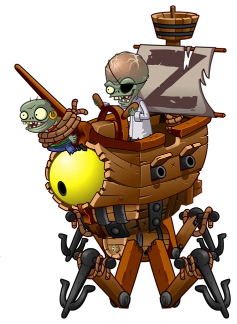 Bateau Pirate Zombot Wiki Plantes Contre Zombies Fandom