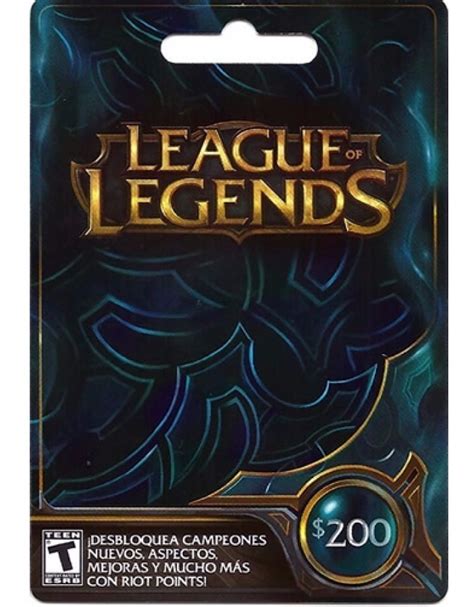 League of legends gift card: Tarjeta Riot Gift Card League Of Legends 200 Mxn Regalo ...