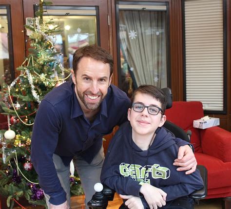 Does gareth southgate have tattoos? England boss Southgate spreads Christmas cheer at hospice ...