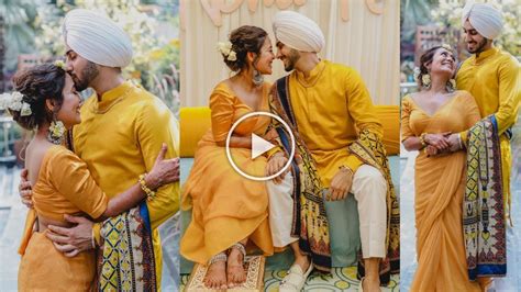 Wedding Inside Video Of Neha Kakkar And Rohanpreet Singh From Haldi Ceremony Nehupreet Da Vyah