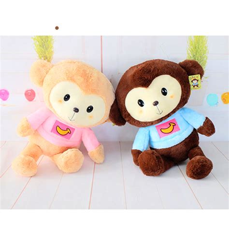 45cm Kawaii Cartoon Monkey Dolls High Quality Soft Plush Toys Stuffed