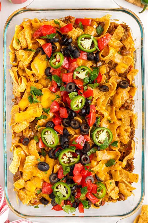 Frito Pie Casserole Is Loaded With Taco Seasoned Ground Beef Plenty Of
