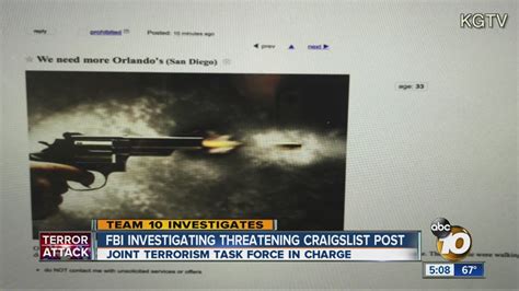 fbi investigating threatening craigslist post youtube