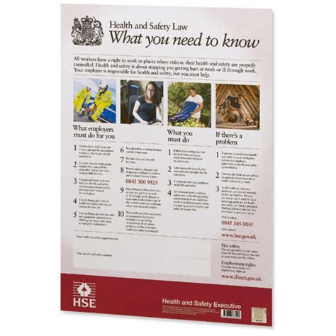 The 1999 poster or leaflet must be replaced with the 2009 poster or leaflet no later than 5 april 2014. Health & Safety Guidance Posters | Paperstone