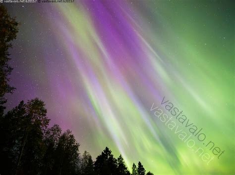 Kuva Revontulet Aurora Borealis Taivaalla Aurora Borealis