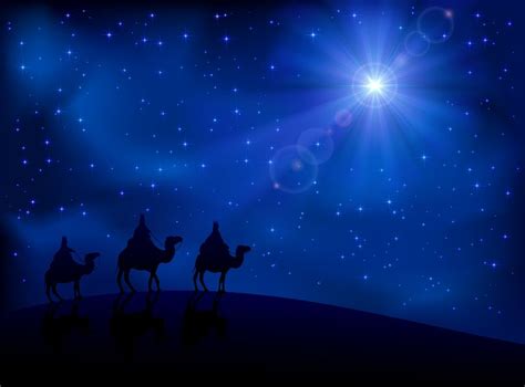 The Three Kings Following The North Star 🌟 Star Of Bethlehem Three