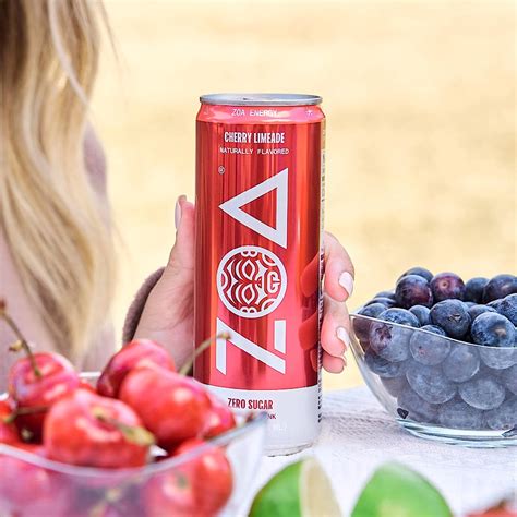 Buy Zoa Zero Sugar Energy Drink Cherry Limeade 12 Ounce Pack Of 12