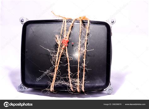 Vintage Cathode Ray Tube Crt Wrapped Twine — Stock Photo © Underworld1