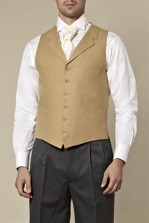 Covent Garden Tailored Fit Beige Linen Waistcoat Buy Online At Moss