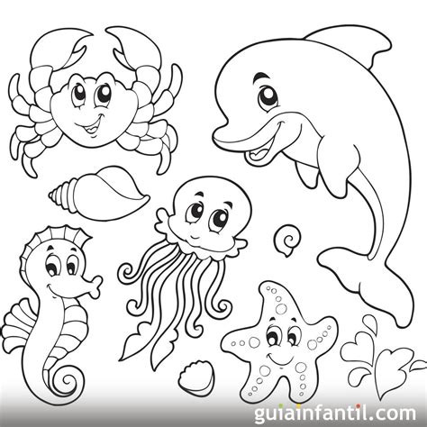 Dibujos De Animales Del Océano Para Imprimir Y Colorear