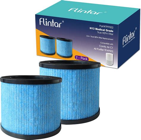 Flintar Upgraded H13 True Hepa Replacement Filters Compatible With