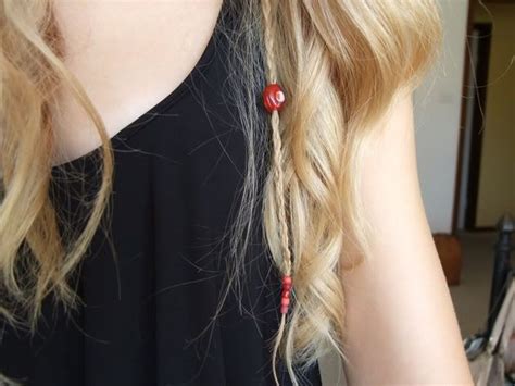 Twist the end of the braid. Pin by Gabi Davis on hair ideas | Hair beads, Boho hair ...