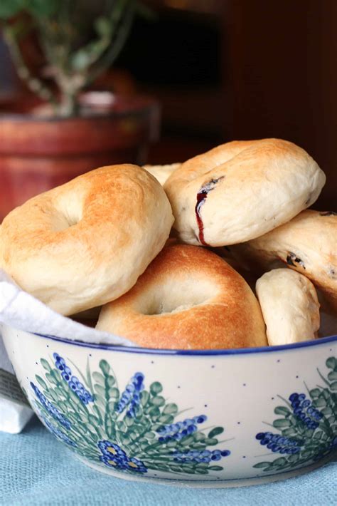 Basic Bagels With Blueberries A Bakers House