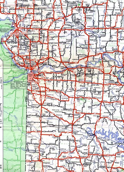 Map Of Western Missouri East Map