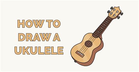 How To Draw A Ukulele Really Easy Drawing Tutorial