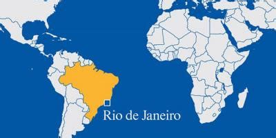 Peta dunia dengan Rio de Janeiro - Dunia peta yang ...