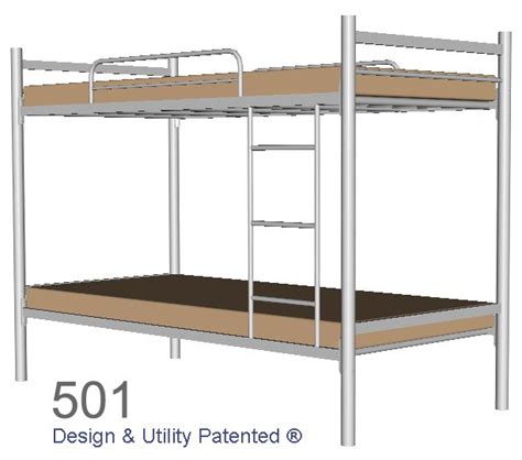 Steel Double Deck White Double Bed Frame White Metal Bed Frame Metal