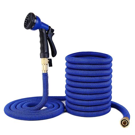Ohuhu Expanding Garden Hose 50 Feet Expandable Water Hose With 34 All Brass Fitting Connectors