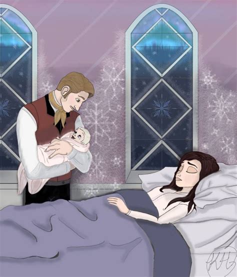 Elsas Birth By Kiaharris On Deviantart Frozen Fan Art Disney