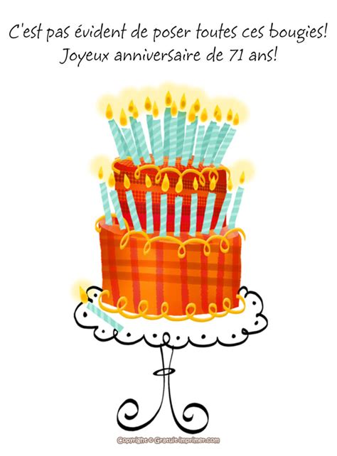 Carte d'anniversaire gratuite de 60 ans. idée de carte anniversaire humour 70 ans a imprimer