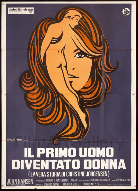 the christine jorgensen story movie poster 1971 italian 4 foglio