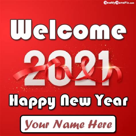 Name Write New Year 2021 Pic